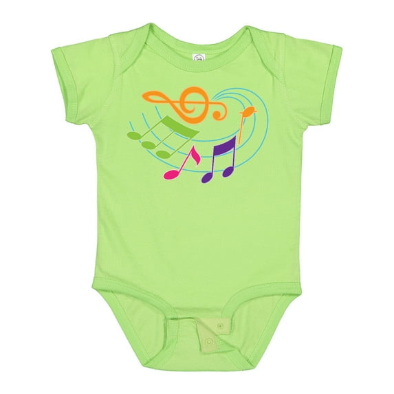 Inktastic Music Notes Musical Boys or Girls Baby Bodysuit