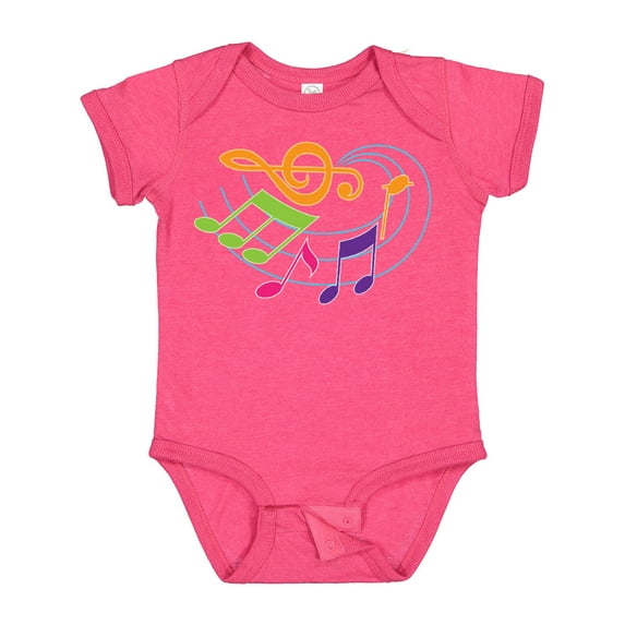 Inktastic Music Notes Musical Boys or Girls Baby Bodysuit