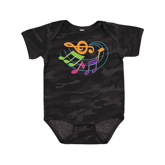 Inktastic Music Notes Musical Boys or Girls Baby Bodysuit
