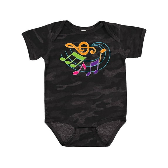 Inktastic Music Notes Musical Boys or Girls Baby Bodysuit