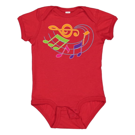 Inktastic Music Notes Musical Boys or Girls Baby Bodysuit