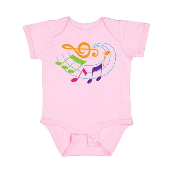 Inktastic Music Notes Musical Boys or Girls Baby Bodysuit