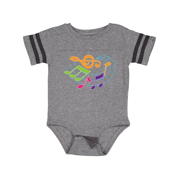 Inktastic Music Notes Musical Boys or Girls Baby Bodysuit