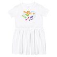 thumbnail image 1 of Inktastic Music Notes Musical Girls Toddler Dress, 1 of 5