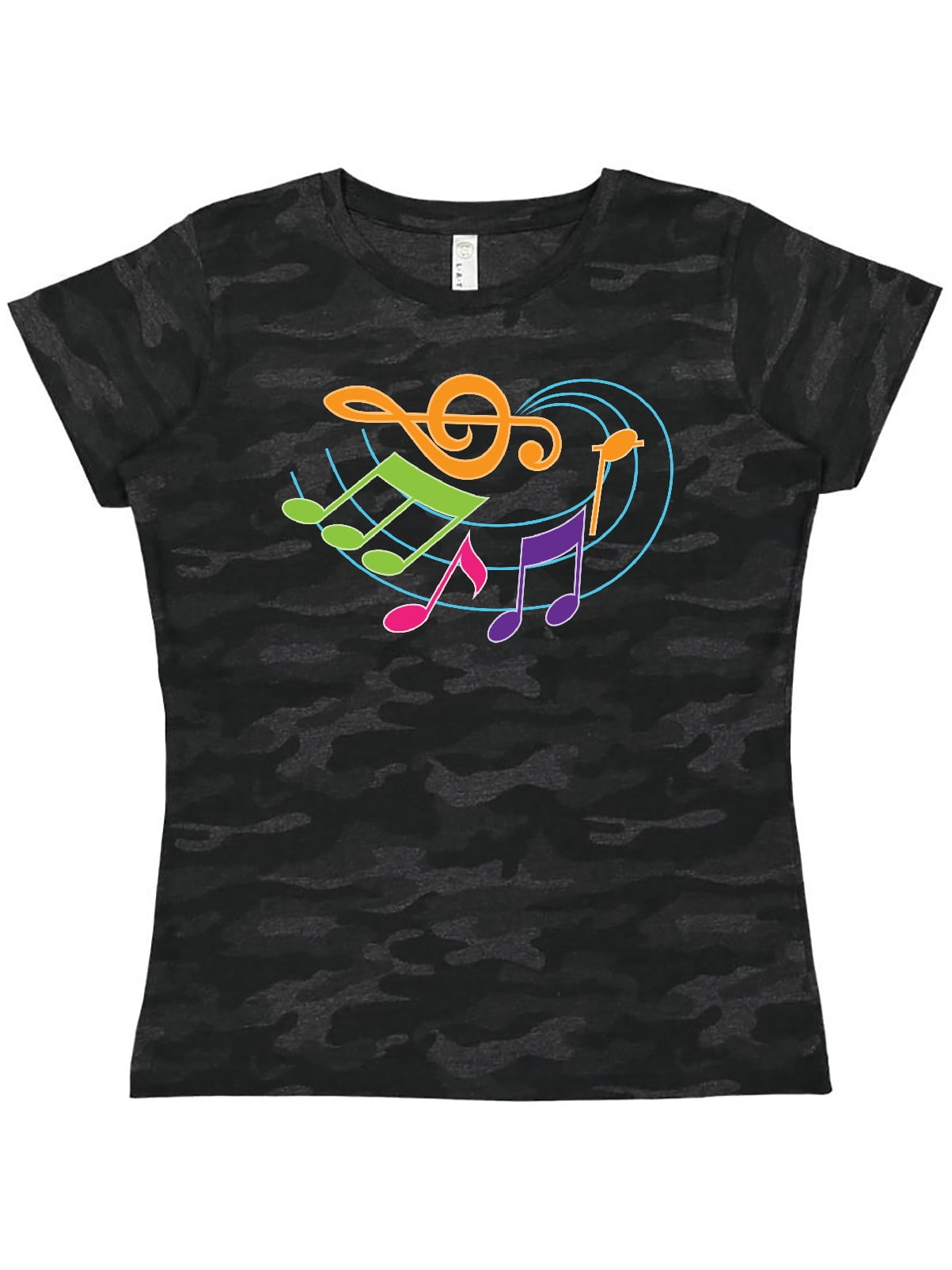 Inktastic Music Notes Musical Gift Women's T-Shirt - Walmart Business ...