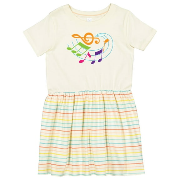 Inktastic Music Notes Musical Girls Toddler Dress