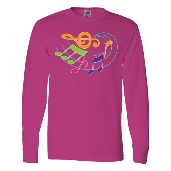 Inktastic Music Notes Musical Long Sleeve T-Shirt