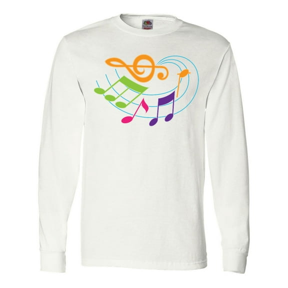 Inktastic Music Notes Musical Long Sleeve T-Shirt