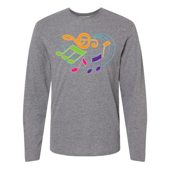 Inktastic Music Notes Musical Long Sleeve T-Shirt