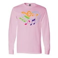 thumbnail image 1 of Inktastic Music Notes Musical Long Sleeve T-Shirt, 1 of 5