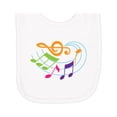 thumbnail image 1 of Inktastic Music Notes Musical Newborn Bib, 1 of 3