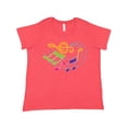 thumbnail image 1 of Inktastic Music Notes Musical Women's Plus Size T-Shirt, 1 of 5