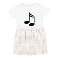 thumbnail image 1 of Inktastic Music Notes Musician Girls Toddler Dress, 1 of 5