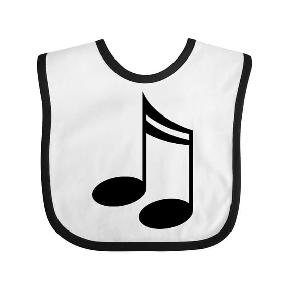 Inktastic Music Notes for the Music Lover Boys or Girls Baby Bib