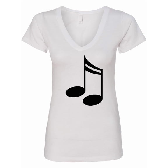 Inktastic Music Notes for the Music Lover Women's V-Neck T-Shirt