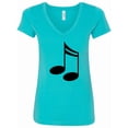thumbnail image 1 of Inktastic Music Notes for the Music Lover Women's V-Neck T-Shirt, 1 of 5