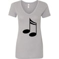 thumbnail image 1 of Inktastic Music Notes for the Music Lover Women's V-Neck T-Shirt, 1 of 5