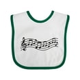 thumbnail image 1 of Inktastic Music Staff Musical Boys or Girls Baby Bib, 1 of 4