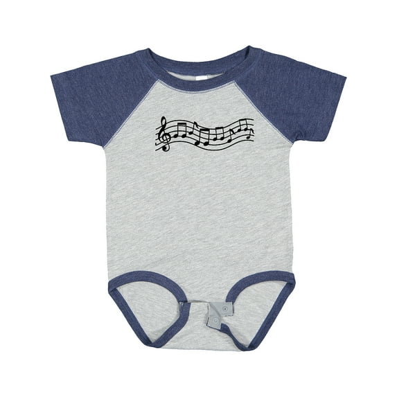 Inktastic Music Staff Musical Boys or Girls Baby Bodysuit