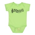 thumbnail image 1 of Inktastic Music Staff Musical Boys or Girls Baby Bodysuit, 1 of 5