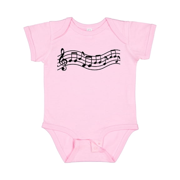 Inktastic Music Staff Musical Boys or Girls Baby Bodysuit