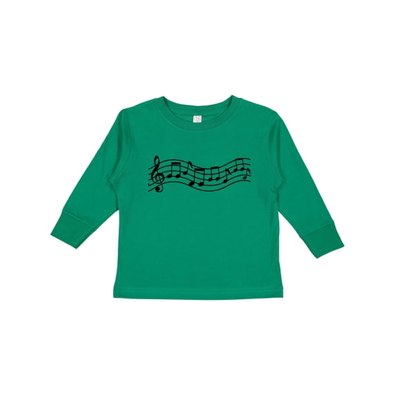 Inktastic Music Staff Musical Boys or Girls Long Sleeve Toddler T-Shirt