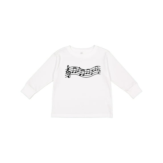 Inktastic Music Staff Musical Boys or Girls Long Sleeve Toddler T-Shirt