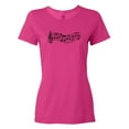 thumbnail image 1 of Inktastic Music Staff Musical Gift Women's T-Shirt, 1 of 5