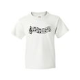 thumbnail image 1 of Inktastic Music Staff Musical Gift Youth T-Shirt, 1 of 5