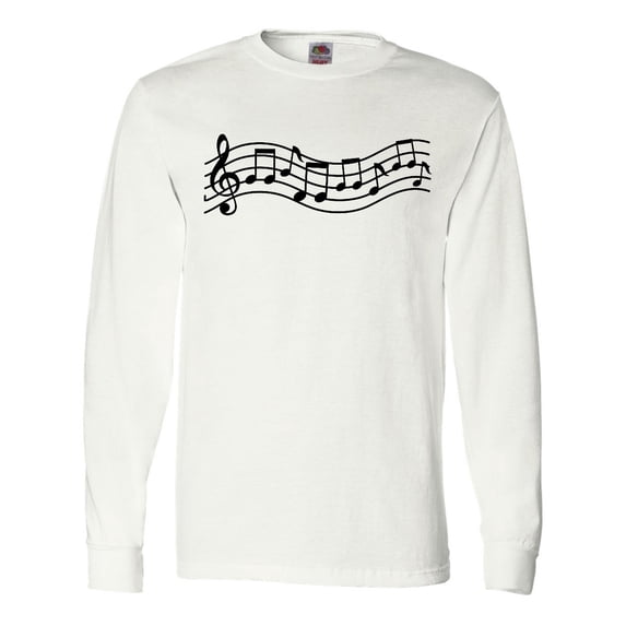 Inktastic Music Staff Musical Long Sleeve T-Shirt