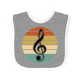 thumbnail image 1 of Inktastic Music Treble Clef Marching Band Boys or Girls Baby Bib, 1 of 4