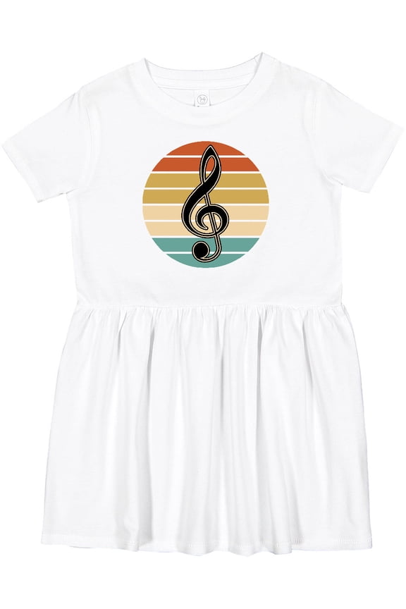 Music Treble Clef Marching Band Girls Toddler Dress