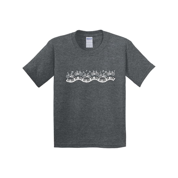Inktastic Musical Bicycles White Youth T-Shirt