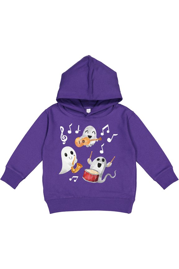 Musical Ghosts for Halloween Toddler Hoodie