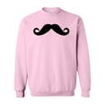 thumbnail image 1 of Inktastic Mustache Adult Sweatshirt, 1 of 4