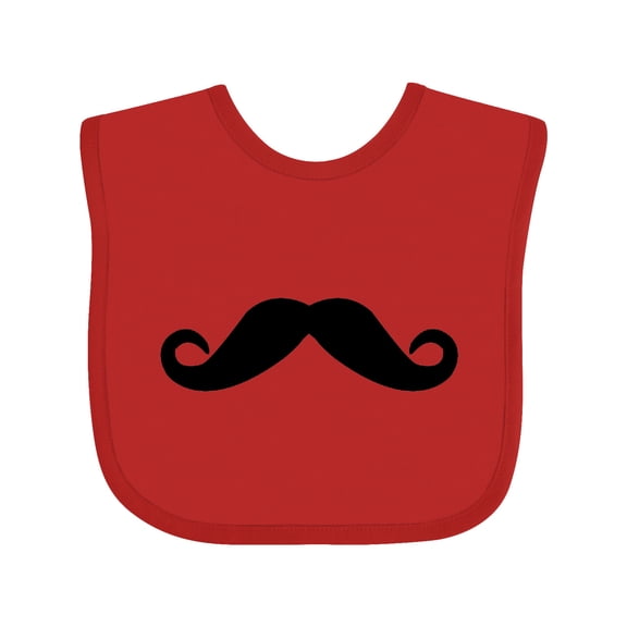 Inktastic Mustache Boys or Girls Baby Bib