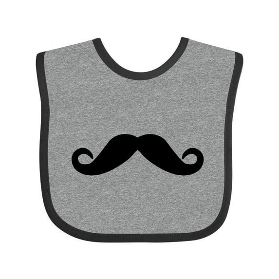 Inktastic Mustache Boys or Girls Baby Bib