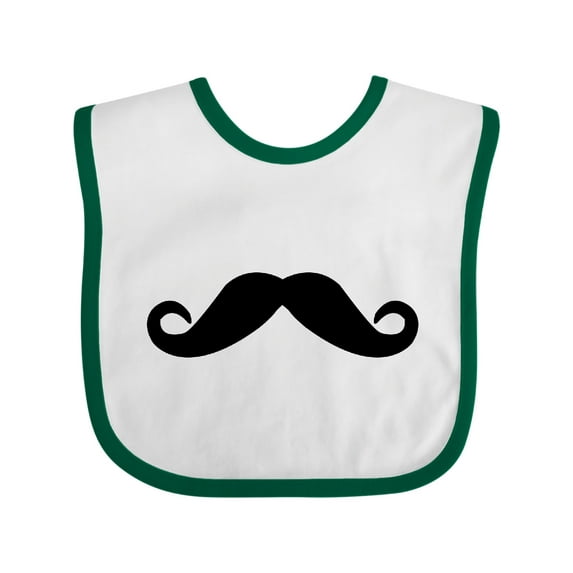 Inktastic Mustache Boys or Girls Baby Bib