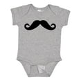 thumbnail image 1 of Inktastic Mustache Boys or Girls Baby Bodysuit, 1 of 5