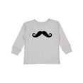 thumbnail image 1 of Inktastic Mustache Boys or Girls Long Sleeve Toddler T-Shirt, 1 of 5
