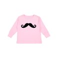 thumbnail image 1 of Inktastic Mustache Boys or Girls Long Sleeve Toddler T-Shirt, 1 of 5