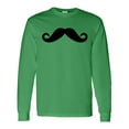 thumbnail image 1 of Inktastic Mustache Long Sleeve T-Shirt, 1 of 5