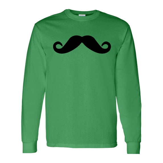 Inktastic Mustache Long Sleeve T-Shirt