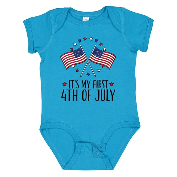 Inktastic My 1st 4th of July Parade Boys or Girls Baby Bodysuit