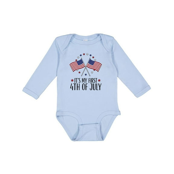 Inktastic My 1st 4th of July Parade Boys or Girls Long Sleeve Baby Bodysuit