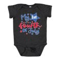 thumbnail image 1 of Inktastic My 1st 4th of July with Stars Boys or Girls Baby Bodysuit, 1 of 5