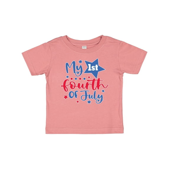 Inktastic My 1st 4th of July with Stars Boys or Girls Baby T-Shirt