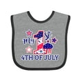 thumbnail image 1 of Inktastic My 1st 4th of July with Stars and Cupcake Boys or Girls Baby Bib, 1 of 4