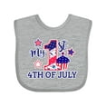 thumbnail image 1 of Inktastic My 1st 4th of July with Stars and Cupcake Boys or Girls Baby Bib, 1 of 4