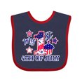 thumbnail image 1 of Inktastic My 1st 4th of July with Stars and Cupcake Boys or Girls Baby Bib, 1 of 4